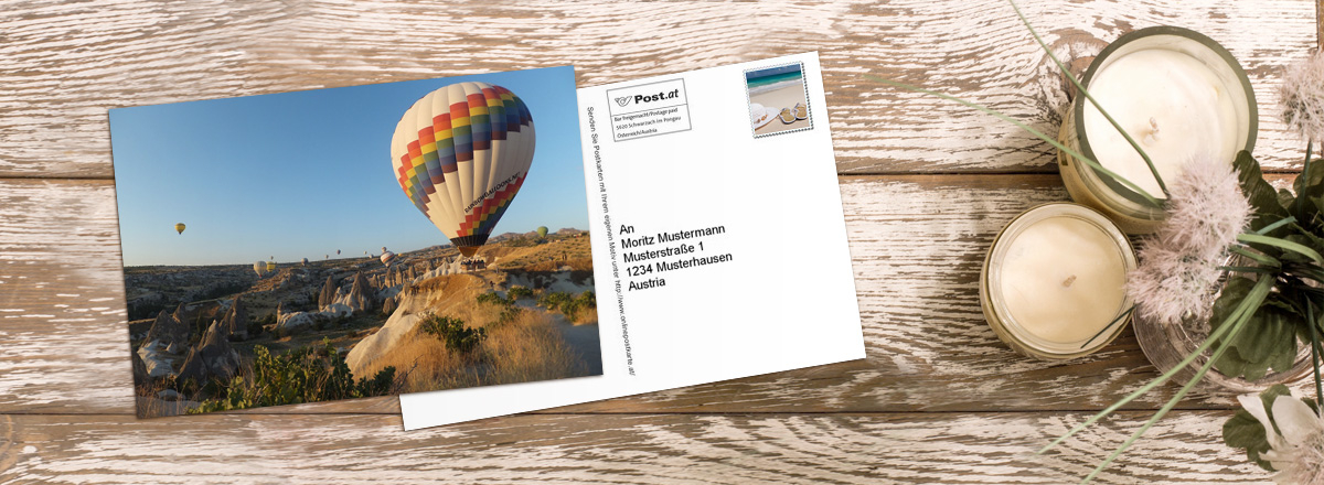 Foto-Postkarte online gestalten